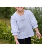 【エニファム/any FAM / KIDS】のリボン×チュール 七分袖Tシャツ サックスブルー|ID: prp329100004364217 ipo3291000000031961426