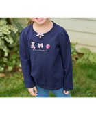 【エニファム/any FAM / KIDS】のテディベリー刺繍 長袖Tシャツ ネイビー|ID:prp329100004364218