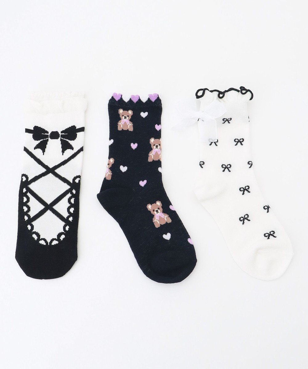 【エニファム/any FAM / KIDS】の【3点セット】ソックス (クマ×リボン) 人気、トレンドファッション・服の通販 founy(ファニー) 　ファッション　Fashion　キッズファッション　KIDS　ガーリー　Girly　スマホ　Smartphone　ソックス　Socks　リボン　Ribbon　レース　Race　人気　Popularity　再入荷　Restock/Back In Stock/Re Arrival　 other-1|ID: prp329100004364220 ipo3291000000030519171