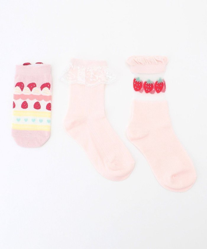 【エニファム/any FAM / KIDS】の【3点セット】ソックス (イチゴ) インテリア・キッズ・メンズ・レディースファッション・服の通販 founy(ファニー) https://founy.com/ ファッション Fashion キッズファッション KIDS ガーリー Girly スマホ Smartphone ソックス Socks レース Race 人気 Popularity 再入荷 Restock/Back In Stock/Re Arrival |ID: prp329100004364222 ipo3291000000030519175