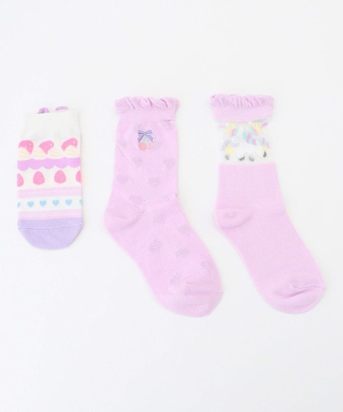【エニファム/any FAM / KIDS】の【3点セット】ソックス (ユニコーン) インテリア・キッズ・メンズ・レディースファッション・服の通販 founy(ファニー) https://founy.com/ ファッション Fashion キッズファッション KIDS ガーリー Girly スマホ Smartphone ソックス Socks ラベンダー Lavender 人気 Popularity 再入荷 Restock/Back In Stock/Re Arrival |ID: prp329100004364223 ipo3291000000030519177