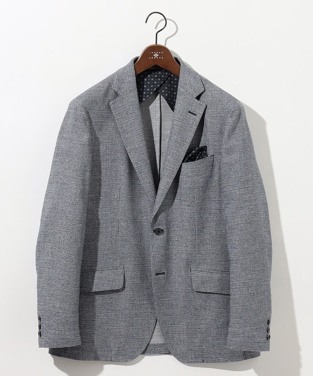 【ジョセフ アブード/JOSEPH ABBOUD / MEN】の【軽量/ストレッチ/清涼感】ハイパワードライストレッチ ジャケット インテリア・キッズ・メンズ・レディースファッション・服の通販 founy(ファニー) 　ファッション　Fashion　メンズファッション　MEN　アウター　Coats Outerwear/Men　テーラードジャケット　Tailored Jackets　春　Spring　軽量　Lightweight　ジャケット　Jacket　ストレッチ　Stretch　スマート　Smart　プリント　Print　ポケット　Pocket　S/S・春夏　Ss・Spring/Summer　NEW・新作・新着・新入荷　New Arrivals　夏　Summer　サックスブルー系3|ID: prp329100004364243 ipo3291000000030519241