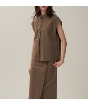 【エイトン/ATON】 SILK LINEN SHANTUNG シャツベスト人気、トレンドファッション・服の通販 founy(ファニー) ファッション Fashion レディースファッション WOMEN アウター Coat Outerwear トップス・カットソー Tops/Tshirt シャツ/ブラウス Shirts/Blouses ベスト/ジレ Gilets/Vests シャンタン Shantung シルク Silk スリーブ Sleeve ドレス Dress フレンチ French フロント Front ベスト Vest ラップ Wrap リネン Linen 夏 Summer 春 Spring S/S・春夏 Ss・Spring/Summer |ID:prp329100004365448