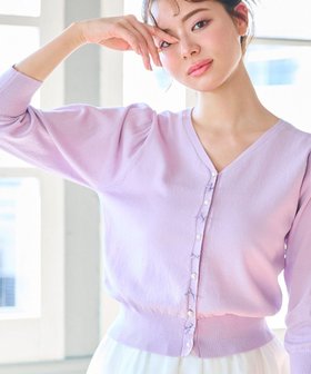 【フェルゥ/Feroux】 【洗える】リボンパール七分袖 カーディガン人気、トレンドファッション・服の通販 founy(ファニー) ファッション Fashion レディースファッション WOMEN トップス・カットソー Tops/Tshirt ニット Knit Tops カーディガン Cardigans カーディガン Cardigan コンパクト Compact セーター Sweater パール Pearl ベーシック Basic リボン Ribbon 夏 Summer 春 Spring S/S・春夏 Ss・Spring/Summer 洗える Washable |ID:prp329100004365456
