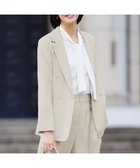 【自由区/JIYU-KU】の【ドラマ「明日はもっと いい日になる」着用】【セットアップ対応・接触冷感・洗える】リネンライクシンセティックテーラード ジャケット フラックス|ID: prp329100004365460 ipo3291000000033748770