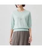 【ジェイ プレス/J.PRESS】の【洗える】BASIC HT COTTON クールネック プルオーバー ミント系|ID: prp329100004371679 ipo3291000000031988697
