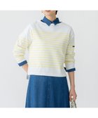 【23区/NIJYUSANKU】の【洗える】Armor-lux スムース パネルボーダー カットソー 人気、トレンドファッション・服の通販 founy(ファニー) ファッション Fashion レディースファッション Fashion for Women トップス・カットソー Cut & Sew Tops シャツ・ブラウス・オフィスカジュアル Elegant Blouses & Button-Ups ロングTシャツ・Tシャツ Longline T-Shirts & Tees カットソー・ベーシックTシャツ Cut-and-Sewn Tops / Stretch Tees & Basics 春 Spring 洗える Machine Washable カットソー Cut and Sewn Top クロップド Cropped, Short Length スリット Slit, Slit Detail デニム Denim, Jeans Material 人気 Popular, Best Seller バスク Basque, Basque Style バランス Balance, Style Balance フランス France, French ボトム Bottoms, Lower Wear ボーダー Border, Stripe ワーク Workwear, Utility Style S/S・春夏 SS, Spring/Summer, Warm Season 夏 Summer エレガント 上品 Elegant 2025年 2025 2025春夏・S/S Spring/Summer 2025 SS25 thumbnail オフ×レモンイエロー|ID: prp329100004371684 ipo3291000000033642403