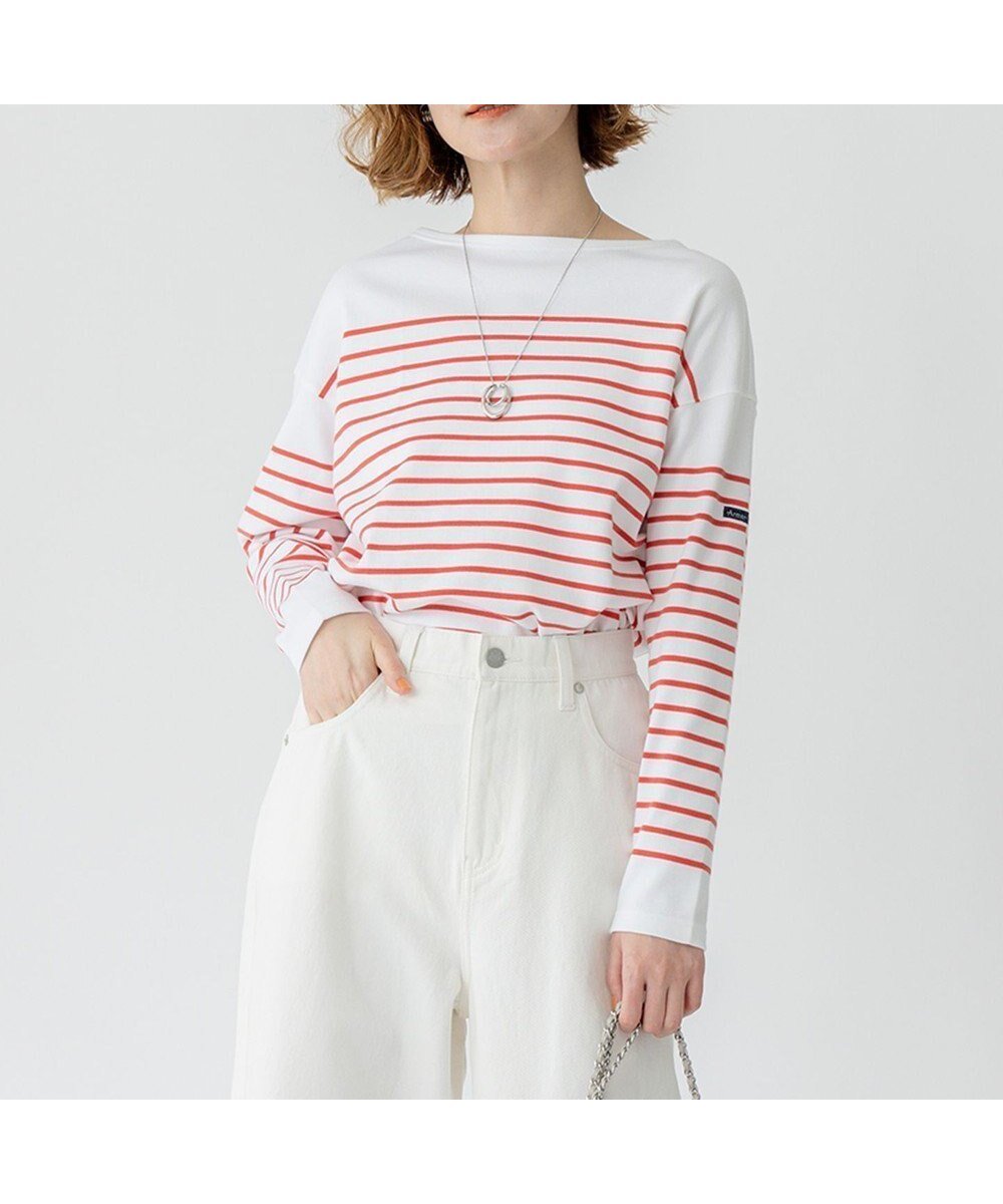 【23区/NIJYUSANKU】の【洗える】Armor-lux スムース パネルボーダー カットソー 人気、トレンドファッション・服の通販 founy(ファニー) 　ファッション　Fashion　レディースファッション　Fashion for Women　トップス・カットソー　Cut & Sew Tops　シャツ・ブラウス・オフィスカジュアル　Elegant Blouses & Button-Ups　ロングTシャツ・Tシャツ　Longline T-Shirts & Tees　カットソー・ベーシックTシャツ　Cut-and-Sewn Tops / Stretch Tees & Basics　春　Spring　洗える　Machine Washable　カットソー　Cut and Sewn Top　クロップド　Cropped, Short Length　スリット　Slit, Slit Detail　デニム　Denim, Jeans Material　人気　Popular, Best Seller　バスク　Basque, Basque Style　バランス　Balance, Style Balance　フランス　France, French　ボトム　Bottoms, Lower Wear　ボーダー　Border, Stripe　ワーク　Workwear, Utility Style　S/S・春夏　SS, Spring/Summer, Warm Season　夏　Summer　エレガント 上品　Elegant　2025年　2025　2025春夏・S/S　Spring/Summer 2025 SS25　 other-1|ID: prp329100004371684 ipo3291000000036293358