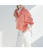 【23区/NIJYUSANKU】の【洗える】CANCLINI クロップド テントライン シャツ オレンジ×サックスストライプ|ID: prp329100004371688 ipo3291000000032545967