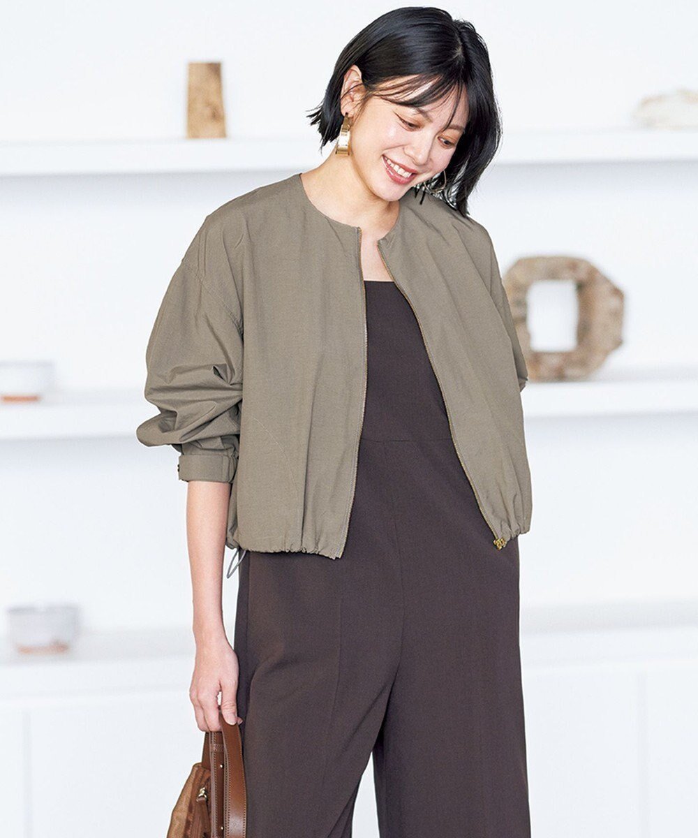 【アンフィーロ 自由区/UNFILO】のMy Everyday ブルゾン インテリア・キッズ・メンズ・レディースファッション・服の通販 founy(ファニー) ファッション Fashion レディースファッション Fashion for Women アウター Coat / Outerwear Collection レディースジャケット・軽アウター Jackets ブルゾンジャケット・スポーティアウター Blouson Jackets 春 Spring 洗える Machine Washable 軽量 Lightweight, Ultra Light シンプル Simple, Minimal ジャケット Jacket, Outerwear フォルム Silhouette, Form ブルゾン Blouson, Bomber Jacket 羽織 Haori, Light Jacket リラックス Relax, Relaxed Fit S/S・春夏 SS, Spring/Summer, Warm Season 夏 Summer 旅行 Travel カーキ|ID: prp329100004371718 ipo3291000000035694977