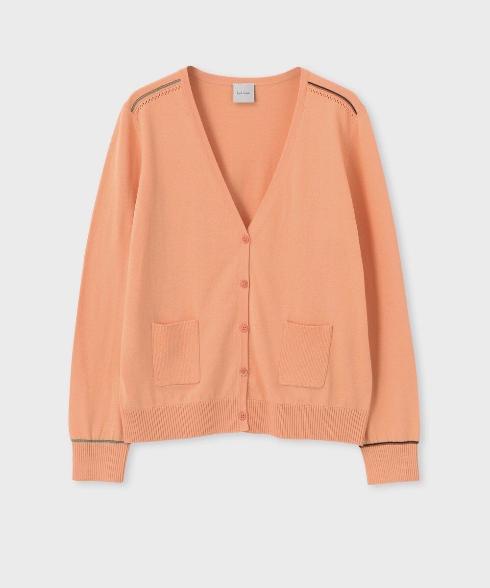 【ポール スミス/Paul Smith】の【洗える】Signature Stripe アイレット カーディガン インテリア・キッズ・メンズ・レディースファッション・服の通販 founy(ファニー) 　ファッション　Fashion　レディースファッション　WOMEN　トップス・カットソー　Tops/Tshirt　カーディガン　Cardigans　おすすめ　Recommend　アイレット　Eyelet　カーディガン　Cardigan　デニム　Denim　フェミニン　Feminine　夏　Summer　S/S・春夏　Ss・Spring/Summer　洗える　Washable　A/W・秋冬　Aw・Autumn/Winter・Fw・Fall-Winter　オレンジ|ID: prp329100004371732 ipo3291000000031950932