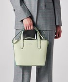 【ポール スミス/Paul Smith】のカラーブロックレザー ハンドバッグ ライトグリーン|ID: prp329100004371740 ipo3291000000031850404