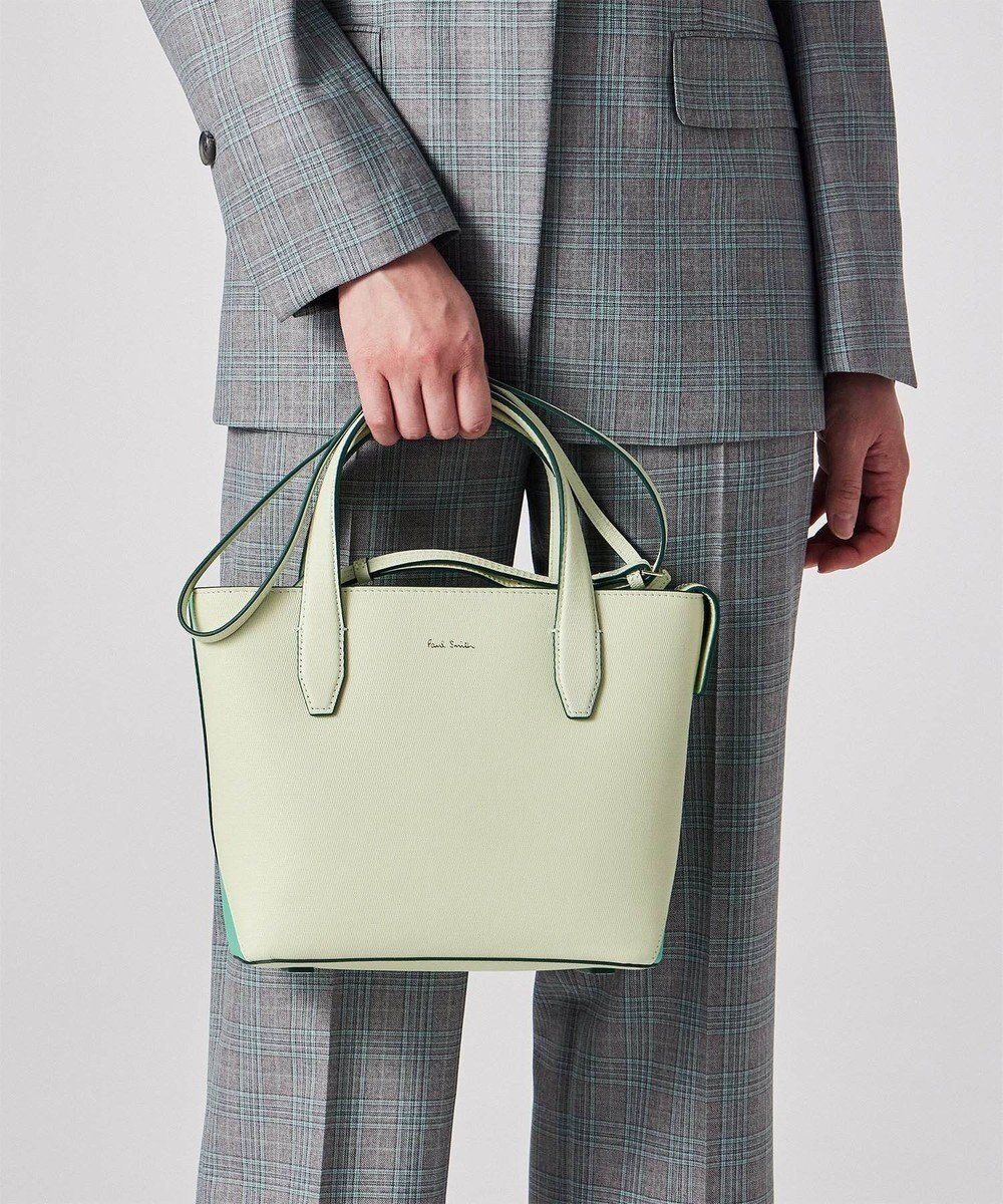 【ポール スミス/Paul Smith】のカラーブロックレザー ハンドバッグ インテリア・キッズ・メンズ・レディースファッション・服の通販 founy(ファニー) 　ファッション　Fashion　レディースファッション　WOMEN　バッグ　Bag　ショルダー　Shoulder　シンプル　Simple　ハンドバッグ　Handbag　ブロック　Block　おすすめ　Recommend　ギフト プレゼント　Gift Present　ライトグリーン|ID: prp329100004371740 ipo3291000000031850404