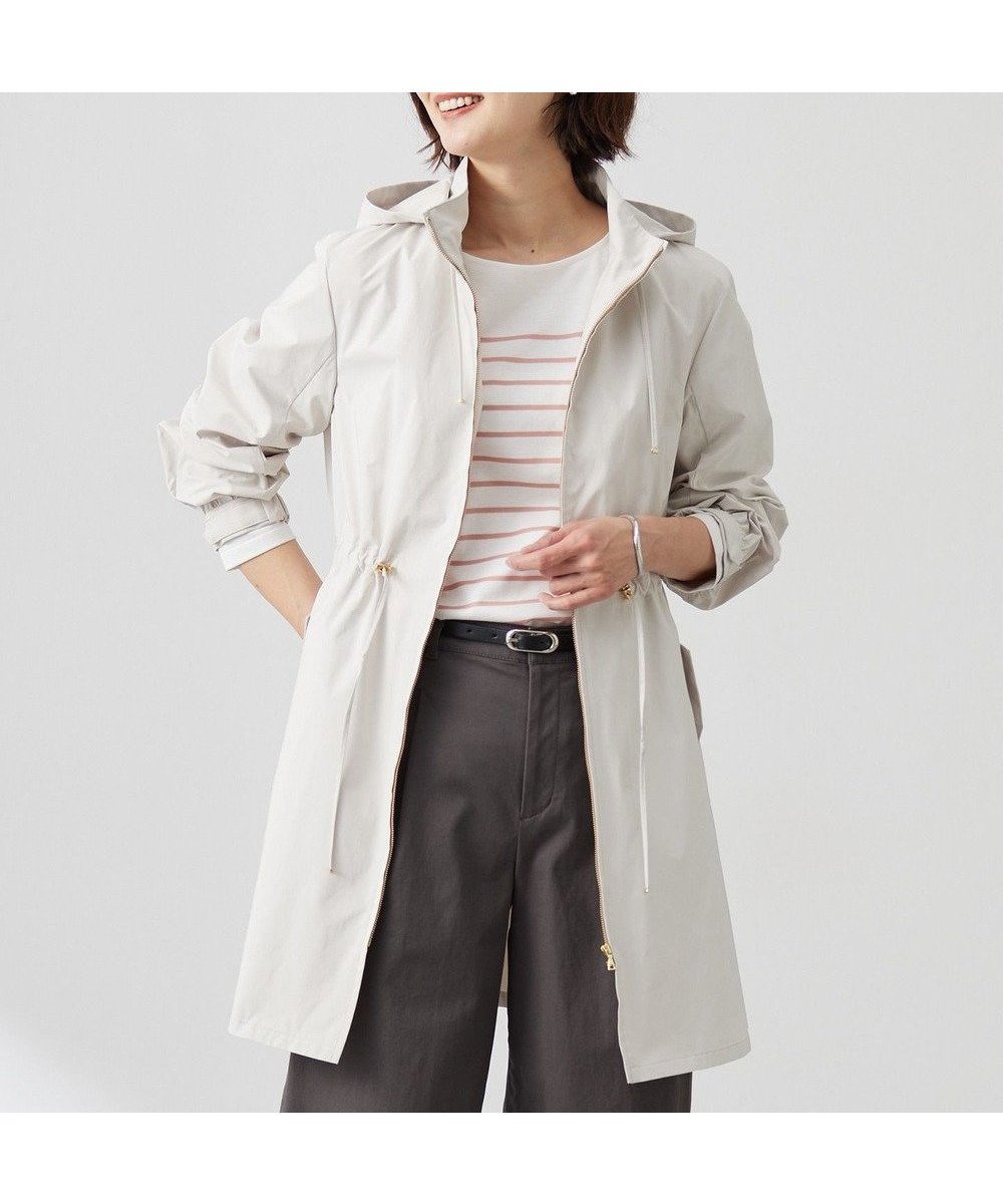 【ジェイ プレス/J.PRESS】の【撥水・洗える】Artirosa スタンドカラー ロング丈 コート インテリア・キッズ・メンズ・レディースファッション・服の通販 founy(ファニー) 　ファッション　Fashion　レディースファッション　WOMEN　アウター　Coat Outerwear　コート　Coats　ジャケット　Jackets　春　Spring　洗える　Washable　コンパクト　Compact　ジャケット　Jacket　スタンド　Stand　ロング　Long　S/S・春夏　Ss・Spring/Summer　再入荷　Restock/Back In Stock/Re Arrival　夏　Summer　ベージュ系|ID: prp329100004371788 ipo3291000000031962255