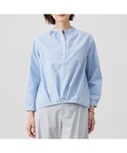 【ジェイ プレス/J.PRESS】の【洗える・接触冷感・UVケア】エステネージュストライプ コクーン ブラウス サックスストライプ系|ID: prp329100004371796 ipo3291000000033552704