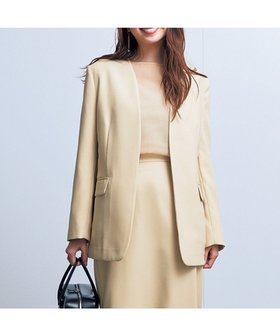 【アンフィーロ 自由区/UNFILO】 【洗える/UVケア】ノーカラージャケット人気、トレンドファッション・服の通販 founy(ファニー) ファッション Fashion レディースファッション WOMEN アウター Coat Outerwear ジャケット Jackets ノーカラージャケット No Collar Leather Jackets ウォッシャブル Washable 春 Spring 洗える Washable 軽量 Lightweight シンプル Simple ジャケット Jacket セットアップ Set Up ロング Long S/S・春夏 Ss・Spring/Summer 夏 Summer エレガント 上品 Elegant |ID:prp329100004371808