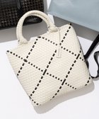 【23区/NIJYUSANKU】の【Oggi3月号掲載】メッシュ スクエア トートバッグ ホワイト系|ID: prp329100004371813 ipo3291000000032601192