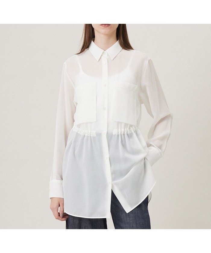 【アイシービー/iCB】の【洗える】 PlaXシアーオーガンジー シャツ インテリア・キッズ・メンズ・レディースファッション・服の通販 founy(ファニー) https://founy.com/ ファッション Fashion レディースファッション Fashion for Women トップス・カットソー Cut & Sew Tops シャツ・ブラウス・オフィスカジュアル Elegant Blouses & Button-Ups インナー Innerwear オーガンジー Organza Fabric 春 Spring 洗える Machine Washable ドローストリング Drawstring, Pull Cord ポケット Pocket, Pocket Detail 羽織 Haori, Light Jacket S/S・春夏 SS, Spring/Summer, Warm Season 再入荷 Restock / Back in Stock 夏 Summer 2025年 2025 2025春夏・S/S Spring/Summer 2025 SS25 |ID: prp329100004371858 ipo3291000000032643663