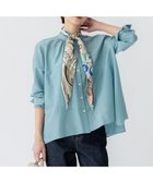 【23区/NIJYUSANKU】の【洗える】シアーコットンシルク ハンカチーフヘム デザイン シャツ セージ系|ID: prp329100004371871 ipo3291000000031974782