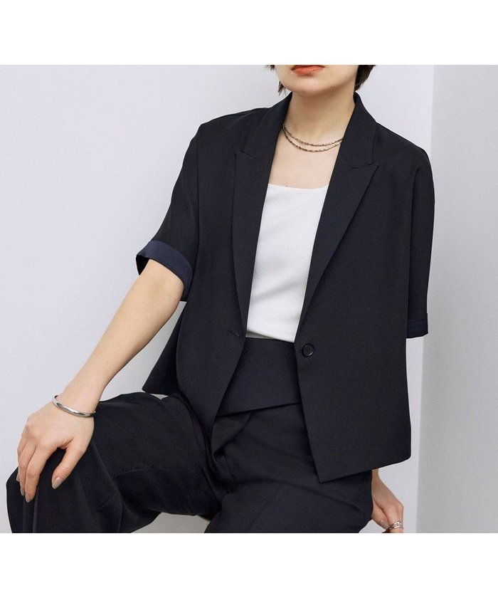 【アイシービー/iCB】の【UVケア・速乾・洗える】 FluidBackSatin クロップドジャケット インテリア・キッズ・メンズ・レディースファッション・服の通販 founy(ファニー) https://founy.com/ ファッション Fashion レディースファッション Fashion for Women アウター Coat / Outerwear Collection レディースジャケット・軽アウター Jackets 春 Spring 洗える Machine Washable クロップド Cropped, Short Length サテン Satin, Glossy Fabric ジャケット Jacket, Outerwear スリーブ Sleeve, Long Sleeve / Short Sleeve セットアップ Set-Up, Coordinated Outfit なめらか Smooth, Silky Texture 人気 Popular, Best Seller ハーフ Half, Half-Length バランス Balance, Style Balance マニッシュ Mannish, Boyish ワイド Wide, Wide Fit S/S・春夏 SS, Spring/Summer, Warm Season おすすめ Recommended / Our Picks 夏 Summer 2025年 2025 2025春夏・S/S Spring/Summer 2025 SS25 |ID: prp329100004371928 ipo3291000000032297480