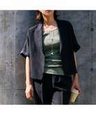 【アイシービー/iCB】の【UVケア・速乾・洗える】 FluidBackSatin クロップドジャケット ブラック系|ID: prp329100004371928 ipo3291000000032297482