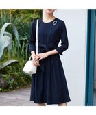 【ティアクラッセ/Tiaclasse】の【洗える】花柄刺繍フレアワンピース ネイビー|ID: prp329100004372209 ipo3291000000031951265