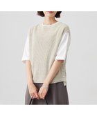 【ジェイ プレス/J.PRESS】の【洗える】Linen Cotton Vest ニット ベスト ベージュ系|ID:prp329100004372212