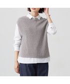 【ジェイ プレス/J.PRESS】の【洗える】Linen Cotton Vest ニット ベスト モカグレー系|ID:prp329100004372212