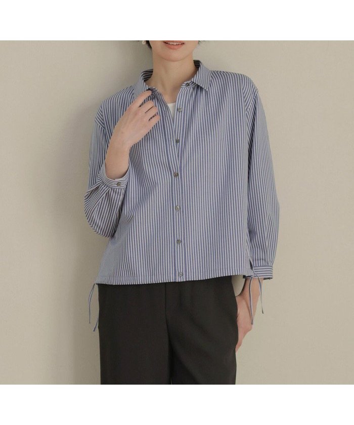 【ジェイ プレス/J.PRESS】のJカミーチェストライプ シャツカラー カットソー インテリア・キッズ・メンズ・レディースファッション・服の通販 founy(ファニー) https://founy.com/ ファッション Fashion レディースファッション Fashion for Women トップス・カットソー Cut & Sew Tops シャツ・ブラウス・オフィスカジュアル Elegant Blouses & Button-Ups ロングTシャツ・Tシャツ Longline T-Shirts & Tees カットソー・ベーシックTシャツ Cut-and-Sewn Tops / Stretch Tees & Basics カットソー Cut and Sewn Top ギャザー Gathered, Ruffled ストライプ Stripe, Striped Pattern ストレッチ Stretch, Stretchy Fabric リボン Ribbon, Bow 夏 Summer 春 Spring S/S・春夏 SS, Spring/Summer, Warm Season |ID: prp329100004372220 ipo3291000000032708726