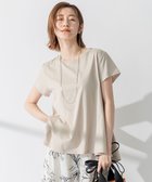 【23区/NIJYUSANKU】の【洗える】ALBINIジャージー Aライン Tシャツ 人気、トレンドファッション・服の通販 founy(ファニー) ファッション Fashion レディースファッション WOMEN トップス・カットソー Tops/Tshirt シャツ/ブラウス Shirts/Blouses ロング / Tシャツ T-Shirts カットソー Cut and Sewn イタリア Italy 春 Spring 洗える Washable カットソー Cut And Sew キャップ Cap ジャージー Jersey スリーブ Sleeve フレア Flare ベーシック Basic S/S・春夏 Ss・Spring/Summer 再入荷 Restock/Back In Stock/Re Arrival 夏 Summer 2023春夏・S/S Ss,Spring/Summer,2023 2023年 2023 エレガント 上品 Elegant thumbnail ベージュ系|ID: prp329100004372342 ipo3291000000030557334