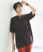 【ジェイ プレス/J.PRESS】の【洗える】プレーティング キーネック カットソー 人気、トレンドファッション・服の通販 founy(ファニー) ファッション Fashion レディースファッション WOMEN トップス・カットソー Tops/Tshirt シャツ/ブラウス Shirts/Blouses ロング / Tシャツ T-Shirts カットソー Cut and Sewn カットソー Cut And Sew ギャザー Gather シルケット Mercerization トレンド Trend エレガント 上品 Elegant 再入荷 Restock/Back In Stock/Re Arrival 夏 Summer 春 Spring S/S・春夏 Ss・Spring/Summer 洗える Washable thumbnail パープル系|ID: prp329100004372450 ipo3291000000030557827