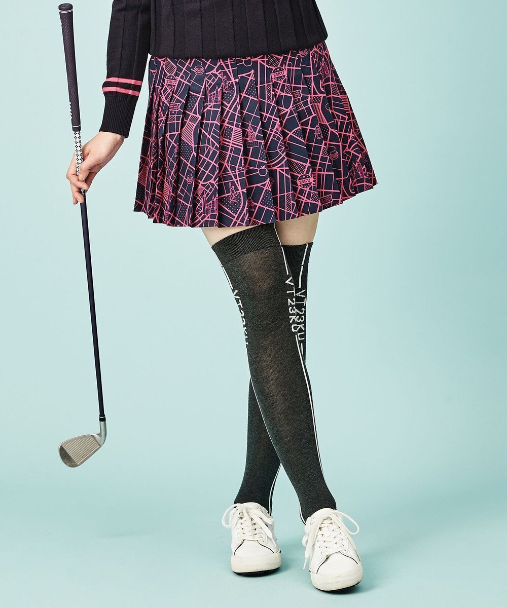 【23区 ゴルフ/NIJYUSANKU GOLF】の【WOMEN】ニューヨークマップ柄 プリーツスカート インテリア・キッズ・メンズ・レディースファッション・服の通販 founy(ファニー) 　ファッション　Fashion　レディースファッション　WOMEN　スカート　Skirt　プリーツスカート　Pleated Skirts　ゴルフ　Golf　ニューヨーク　New York　プリント　Print　プリーツ　Pleats　ポケット　Pocket　ポーチ　Pouch　再入荷　Restock/Back In Stock/Re Arrival　A/W・秋冬　Aw・Autumn/Winter・Fw・Fall-Winter　ネイビー系5|ID: prp329100004372485 ipo3291000000030557982