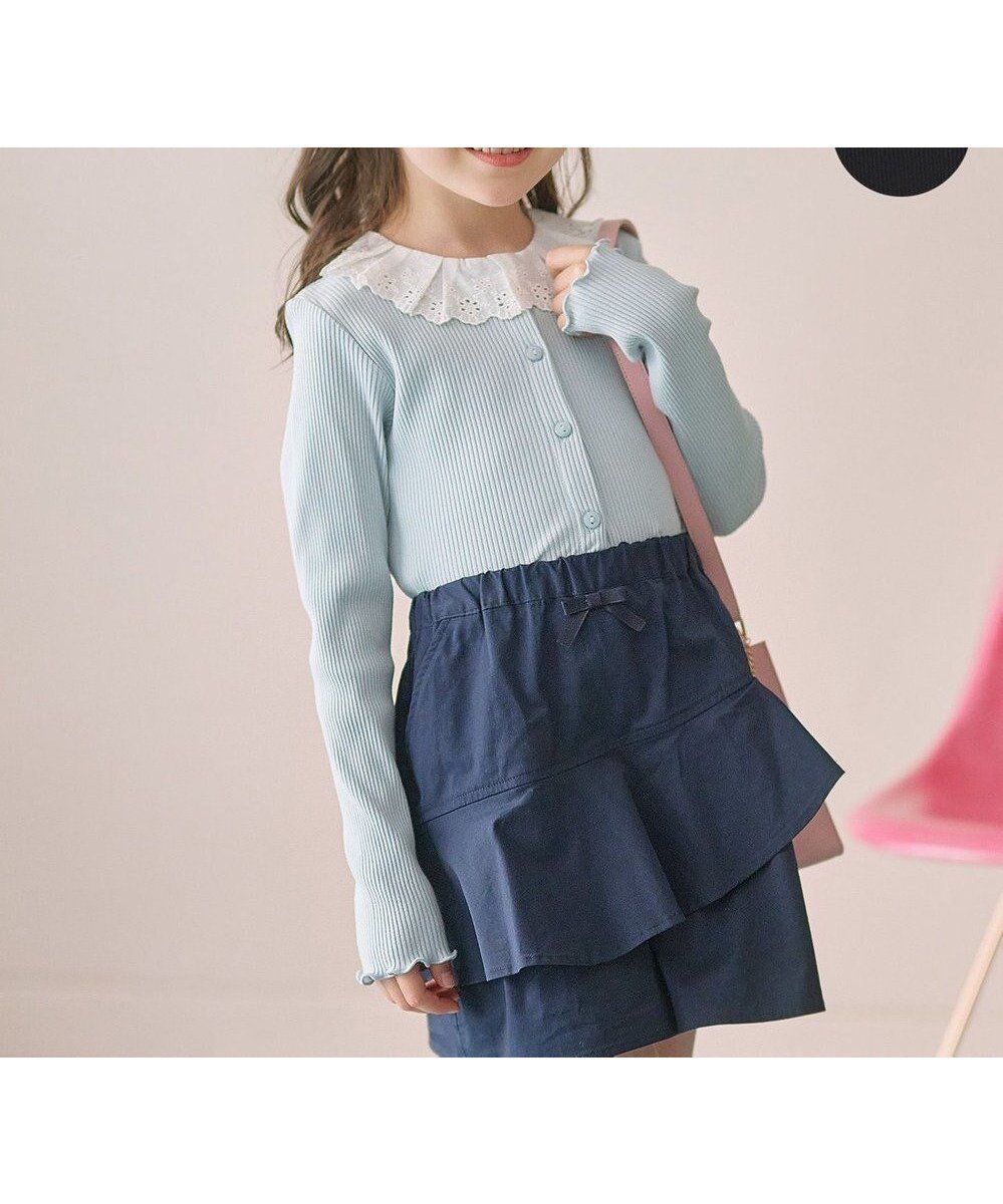 【組曲 / KIDS/KUMIKYOKU】の【110-140㎝】フリルリブ2WAY トップス 人気、トレンドファッション・服の通販 founy(ファニー) 　ファッション　Fashion　キッズファッション　KIDS　トップス・カットソー　Tops/Tees/Kids　カットソー　Cut And Sew　レース　Race　夏　Summer　春　Spring　S/S・春夏　Ss・Spring/Summer　 other-1|ID: prp329100004372665 ipo3291000000031714052
