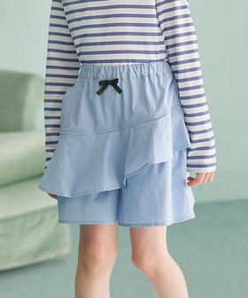 【組曲 / KIDS/KUMIKYOKU】 【110-140㎝】アシンメトリーフリル キュロット人気、トレンドファッション・服の通販 founy(ファニー) ファッション Fashion キッズファッション KIDS ボトムス Bottoms/Kids NEW・新作・新着・新入荷 New Arrivals アシンメトリー Asymmetry キュロット Culottes ツイル Twill フリル Frills フロント Front ポケット Pocket リボン Ribbon 夏 Summer 春 Spring S/S・春夏 Ss・Spring/Summer |ID:prp329100004372667