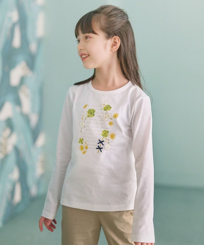 【組曲 / KIDS/KUMIKYOKU】の【110-140㎝】オシバナクローバー Tシャツ インテリア・キッズ・メンズ・レディースファッション・服の通販 founy(ファニー) https://founy.com/ ファッション Fashion キッズファッション KIDS Children’s Clothing トップス・カットソー Tops/Tees/Kids イエロー Yellow カットソー Cut And Sew コレクション Collection プリント Print プレーン Plane モチーフ Motif レース Race 夏 Summer 春 Spring S/S・春夏 Ss・Spring/Summer |ID: prp329100004372669 ipo3291000000032633273