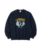 【ジェイ プレス/J.PRESS / MEN】の【AaronChang】【UNISEX】プリント スウエットシャツ 人気、トレンドファッション・服の通販 founy(ファニー) ファッション Fashion レディースファッション WOMEN トップス・カットソー Tops/Tshirt シャツ/ブラウス Shirts/Blouses パーカ Sweats スウェット Sweat アイビー Ivy アメリカン American グラフィック Graphic シンプル Simple ジーンズ Jeans スウェット Sweat スマート Smart スラックス Slacks スーピマ Supima フロント Front プリント Print ユニセックス Unisex リラックス Relax A/W・秋冬 Aw・Autumn/Winter・Fw・Fall-Winter S/S・春夏 Ss・Spring/Summer NEW・新作・新着・新入荷 New Arrivals 夏 Summer thumbnail ネイビー系|ID: prp329100004372686 ipo3291000000030558860