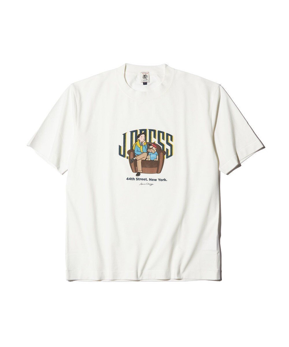【ジェイ プレス/J.PRESS / MEN】の【AaronChang】【UNISEX】プリント Tシャツ インテリア・キッズ・メンズ・レディースファッション・服の通販 founy(ファニー) ファッション Fashion レディースファッション Fashion for Women トップス・カットソー Cut & Sew Tops シャツ・ブラウス・オフィスカジュアル Elegant Blouses & Button-Ups ロングTシャツ・Tシャツ Longline T-Shirts & Tees カットソー・ベーシックTシャツ Cut-and-Sewn Tops / Stretch Tees & Basics アイビー Ivy Pattern アメリカン American Style インナー Innerwear 春 Spring カットソー Cut and Sewn Top グラフィック Graphic, Graphic Design ジャケット Jacket, Outerwear スーピマ Supima, Premium Cotton デニム Denim, Jeans Material フロント Front, Front Design ブルゾン Blouson, Bomber Jacket プリント Print, Printed Pattern ユニセックス Unisex, Genderless リラックス Relax, Relaxed Fit S/S・春夏 SS, Spring/Summer, Warm Season 夏 Summer ホワイト系|ID: prp329100004372689 ipo3291000000033133079