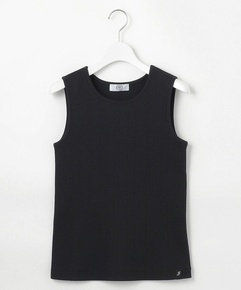 【ジェイ プレス/J.PRESS】のリブ ノースリーブ カットソー インテリア・キッズ・メンズ・レディースファッション・服の通販 founy(ファニー) 　ファッション　Fashion　レディースファッション　Fashion for Women　トップス・カットソー　Cut & Sew Tops　キャミソール&ノースリーブ　Camisoles & Sleeveless Tops　カットソー・ベーシックTシャツ　Cut-and-Sewn Tops / Stretch Tees & Basics　おすすめ　Recommended / Our Picks　インナー　Innerwear　カットソー　Cut and Sewn Top　サテン　Satin, Glossy Fabric　タンク　Tank Top, Sleeveless Top　ノースリーブ　Sleeveless, No-Sleeve　エレガント 上品　Elegant　夏　Summer　春　Spring　S/S・春夏　SS, Spring/Summer, Warm Season　ブラック系|ID: prp329100004372707 ipo3291000000032719840