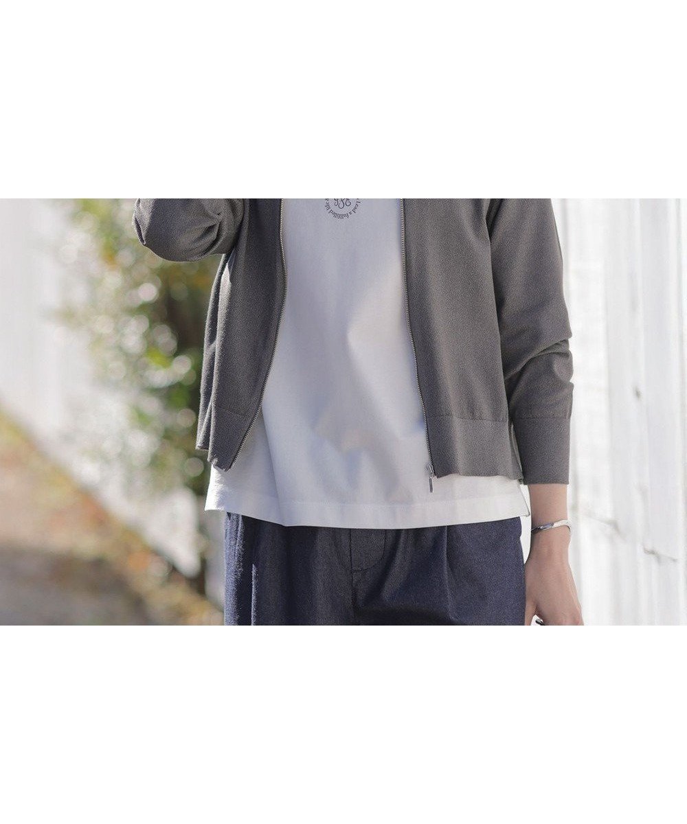 【ジェイ プレス/J.PRESS】の【洗える】ラメニット ブルゾン 人気、トレンドファッション・服の通販 founy(ファニー) 　ファッション　Fashion　レディースファッション　Fashion for Women　トップス・カットソー　Cut & Sew Tops　ニット　Knit Tops & Sweaters　カーディガン・羽織り　Layered Style Cardigans　カーディガン　Cardigan, Knitwear　シンプル　Simple, Minimal　ストレッチ　Stretch, Stretchy Fabric　ドレープ　Drape, Draping Fabric　ブルゾン　Blouson, Bomber Jacket　夏　Summer　春　Spring　S/S・春夏　SS, Spring/Summer, Warm Season　洗える　Machine Washable　 other-1|ID: prp329100004372711 ipo3291000000033566785