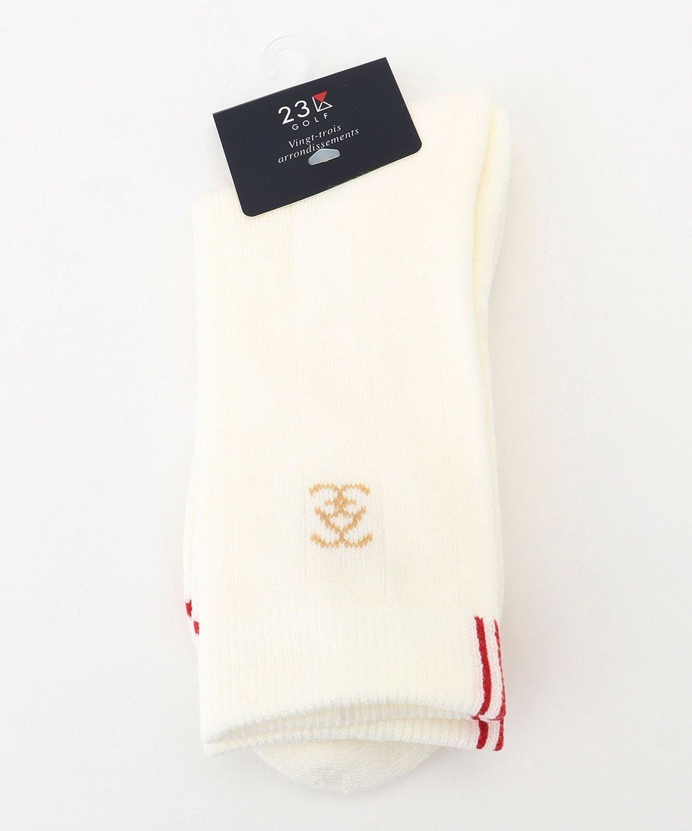 【23区 ゴルフ/NIJYUSANKU GOLF】の【WOMEN】カラーラインソックス 人気、トレンドファッション・服の通販 founy(ファニー) 　ファッション　Fashion　レディースファッション　Ladies' Fashion Online　ソックス　Socks　レッグウェア　Legwear　アクリル　Acrylic　ソックス　Socks　レギュラー　Regular　ワンポイント　One Point　 other-1|ID: prp329100004372713 ipo3291000000032237123
