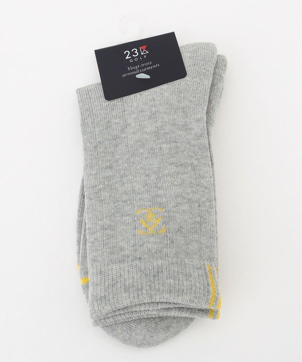 【23区 ゴルフ/NIJYUSANKU GOLF】の【WOMEN】カラーラインソックス インテリア・キッズ・メンズ・レディースファッション・服の通販 founy(ファニー) 　ファッション　Fashion　レディースファッション　Ladies' Fashion Online　ソックス　Socks　レッグウェア　Legwear　アクリル　Acrylic　ソックス　Socks　レギュラー　Regular　ワンポイント　One Point　ライトグレー系|ID: prp329100004372713 ipo3291000000032237127