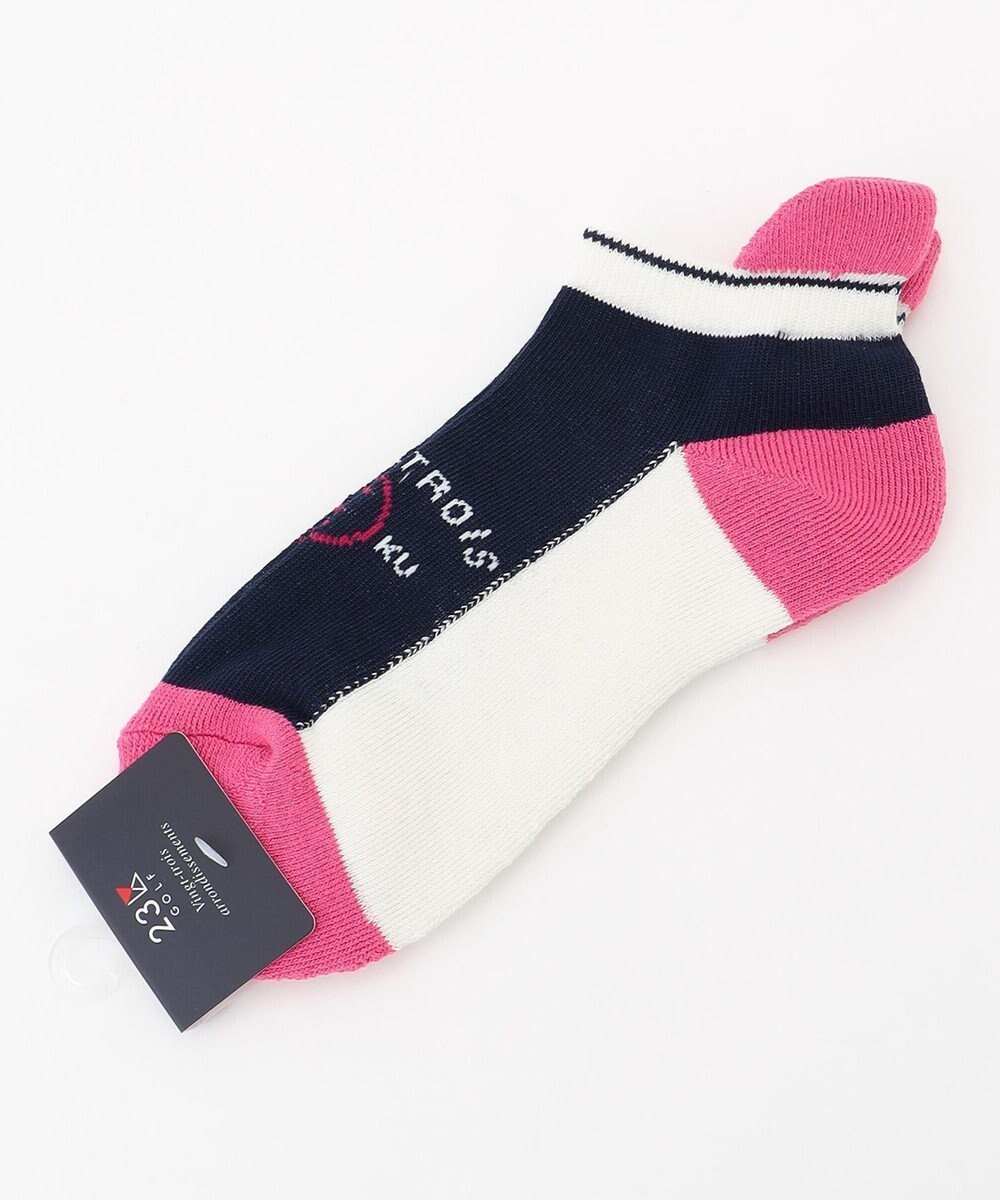 【23区 ゴルフ/NIJYUSANKU GOLF】の【WOMEN】カラーブロックアンクル 人気、トレンドファッション・服の通販 founy(ファニー) 　ファッション　Fashion　レディースファッション　WOMEN　ソックス　Socks　レッグウェア　Legwear　おすすめ　Recommend　アンクル　Uncle　ギフト プレゼント　Gift Present　ソックス　Socks　ブロック　Block　 other-1|ID: prp329100004372714 ipo3291000000031735693