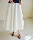【ハッシュニュアンス/#Newans】の【シワになりにくい】〈花乃まりあさんコラボ〉サーキュラースカート ホワイト|ID: prp329100004372722 ipo3291000000033300751