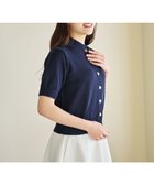 【ハッシュニュアンス/#Newans】の〈花乃まりあさんコラボ〉コットンコードカーディガン ネイビー|ID: prp329100004372730 ipo3291000000031988875