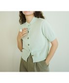 【ハッシュニュアンス/#Newans】の〈花乃まりあさんコラボ〉コットンコードカーディガン ライトグリーン|ID: prp329100004372730 ipo3291000000032663739