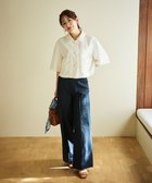 【ハッシュニュアンス/#Newans】の【シワになりにくい】〈花乃まりあさんコラボ〉クロップドシャツジャケット ホワイト|ID: prp329100004372731 ipo3291000000031986523