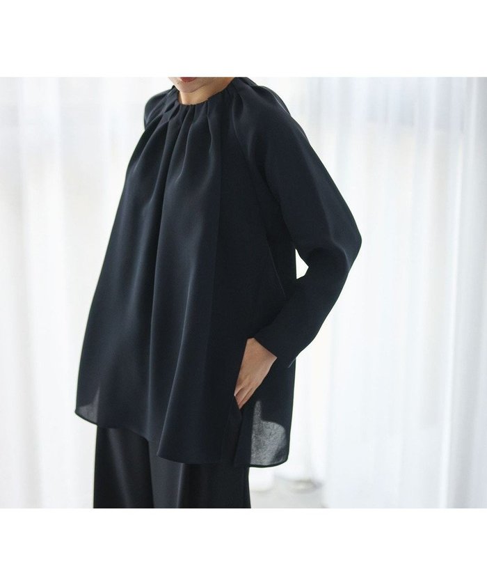 【ハッシュニュアンス/#Newans】の【洗濯機可能】タックネックブラウス インテリア・キッズ・メンズ・レディースファッション・服の通販 founy(ファニー) https://founy.com/ ファッション Fashion レディースファッション Fashion for Women トップス・カットソー Cut & Sew Tops シャツ・ブラウス・オフィスカジュアル Elegant Blouses & Button-Ups 新作・新入荷 New Arrivals / New In とろみ Fluid, Flowy Fabric インナー Innerwear エレガント 上品 Elegant ジャケット Jacket, Outerwear スリット Slit, Slit Detail 夏 Summer 春 Spring S/S・春夏 SS, Spring/Summer, Warm Season |ID: prp329100004372762 ipo3291000000033711758