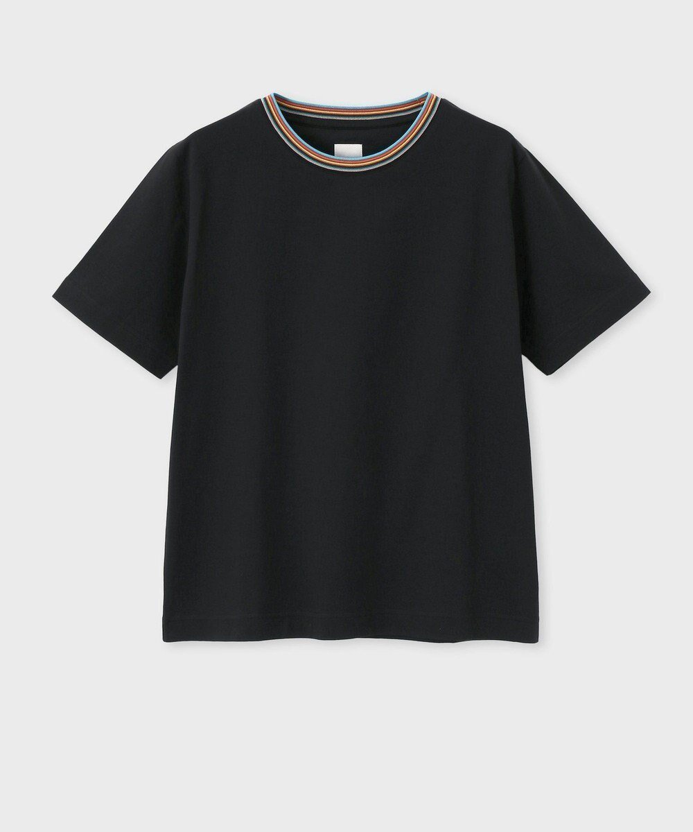 【ポール スミス/Paul Smith】のSignature Stripe 半袖Tシャツ インテリア・キッズ・メンズ・レディースファッション・服の通販 founy(ファニー) 　ファッション　Fashion　レディースファッション　Fashion for Women　トップス・カットソー　Cut & Sew Tops　シャツ・ブラウス・オフィスカジュアル　Elegant Blouses & Button-Ups　ロングTシャツ・Tシャツ　Longline T-Shirts & Tees　カットソー・ベーシックTシャツ　Cut-and-Sewn Tops / Stretch Tees & Basics　新作・新入荷　New Arrivals / New In　おすすめ　Recommended / Our Picks　インナー　Innerwear　カットソー　Cut and Sewn Top　ギフト プレゼント　Gift / Present　シルケット　Silket, Silky Cotton　シンプル　Simple, Minimal　ジャケット　Jacket, Outerwear　ベーシック　Basic, Essential　エレガント 上品　Elegant　半袖　Short Sleeve, Half Sleeve　夏　Summer　S/S・春夏　SS, Spring/Summer, Warm Season　A/W・秋冬　Autumn/Winter　ブラック|ID: prp329100004372799 ipo3291000000032981176