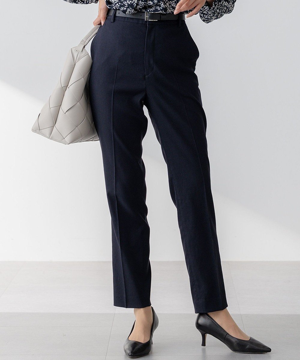 【23区/NIJYUSANKU】の【セットアップ対応/防シワ性/洗える】アイアスマットストレッチ テーパード パンツ インテリア・キッズ・メンズ・レディースファッション・服の通販 founy(ファニー) 　ファッション　Fashion　レディースファッション　Ladies' Fashion Online　セットアップ　Setup　パンツ　Pants　春　Spring　洗える　Washable　ジャケット　Jacket　スタイリッシュ　Stylish　ストレッチ　Stretch　セットアップ　Set Up　テーパード　Tapered　テーラード　Tailored　デスク　Desk　定番　Standard　ワイド　Wide　ワーク　Work　S/S・春夏　Ss・Spring/Summer　おすすめ　Recommend　夏　Summer　エレガント 上品　Elegant　2025年　2025　2025春夏・S/S　Ss,Spring/Summer,2025　ネイビー系|ID: prp329100004372845 ipo3291000000032663269