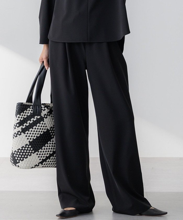 【23区/NIJYUSANKU】の【セットアップ対応/洗える】2WAYストレッチツイル ワイドパンツ インテリア・キッズ・メンズ・レディースファッション・服の通販 founy(ファニー) https://founy.com/ ファッション Fashion レディースファッション Fashion for Women セットアップ Matching Sets レディースパンツ・ボトムス Pants & Trousers / Bottoms 春 Spring 洗える Machine Washable シンプル Simple, Minimal ジャケット Jacket, Outerwear ストレッチ Stretch, Stretchy Fabric セットアップ Set-Up, Coordinated Outfit デスク Desk, Work Desk ワイド Wide, Wide Fit ワーク Workwear, Utility Style S/S・春夏 SS, Spring/Summer, Warm Season おすすめ Recommended / Our Picks 夏 Summer ビジネス 仕事 通勤 Business / Work / Commuting 2025年 2025 2025春夏・S/S Spring/Summer 2025 SS25 |ID: prp329100004372852 ipo3291000000035711719